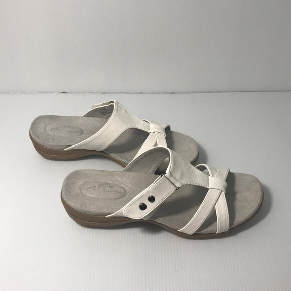 NWT Easy Street Comfort Wave White Slip-on Sandals 8W - Picture 4 of 10